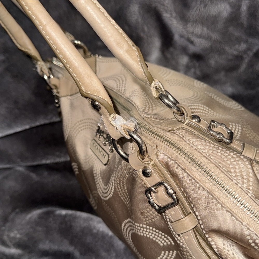 SATIN COACH SHOULDER BAG - Picture 11 of 16